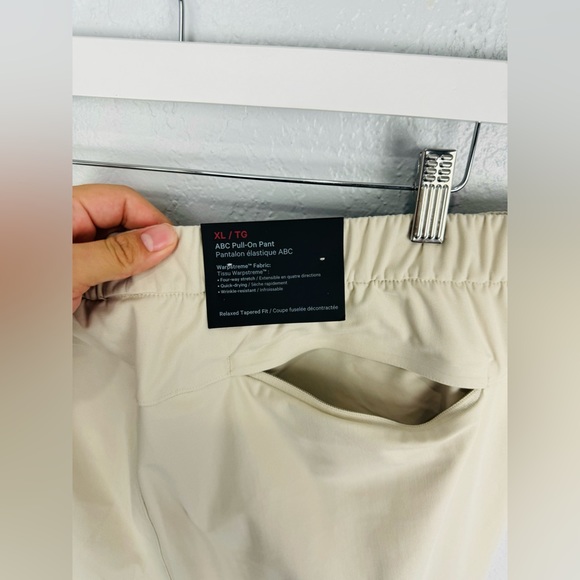 NWT lululemon ABC Pull-On Pant XL Light tan (Trench) Relaxed Tapered Fit - Picture 11 of 15